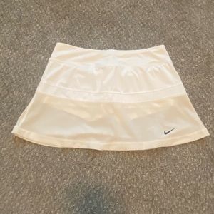 White Nike golf skort